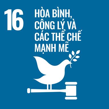 SDG 16 - Mục tiêu phát triển bền vững số 16 – Hòa bình, công lý và các thể chế mạnh mẽ